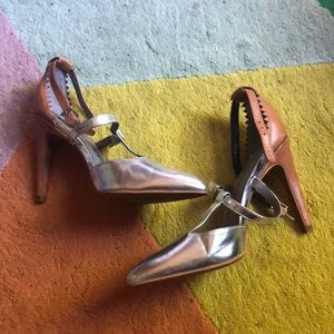 Silver stilettos